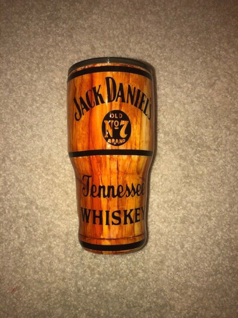 Wood Grain Jack Daniels Epoxy Tumbler Etsy