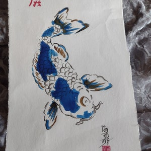 Koi , Koi art, Japanese koi, blue koi