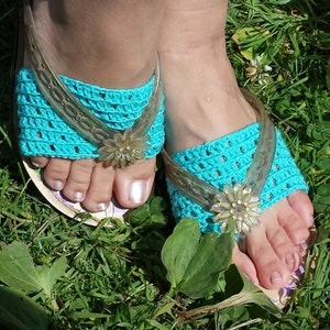 CROCHET PATTERN, Crochet Flip Flop Socks Pattern, How to Crochet Flip Flop Socks, Protects Your Feet From Blisters and Looks Simply Gorgeous image 2