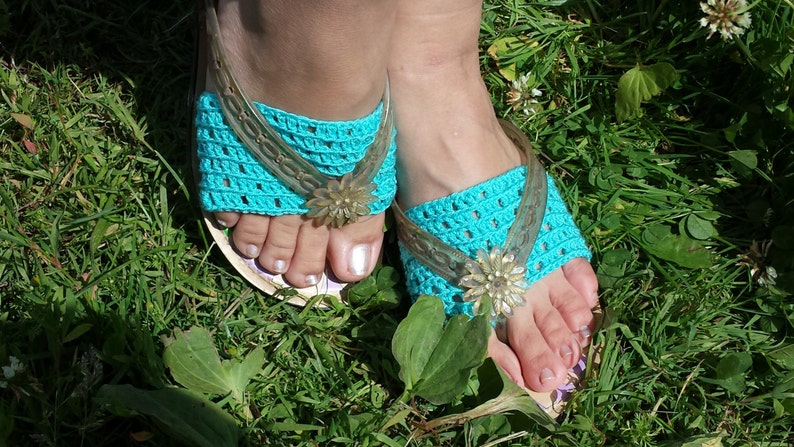 CROCHET PATTERN, Crochet Flip Flop Socks Pattern, How to Crochet Flip Flop Socks, Protects Your Feet From Blisters and Looks Simply Gorgeous image 2