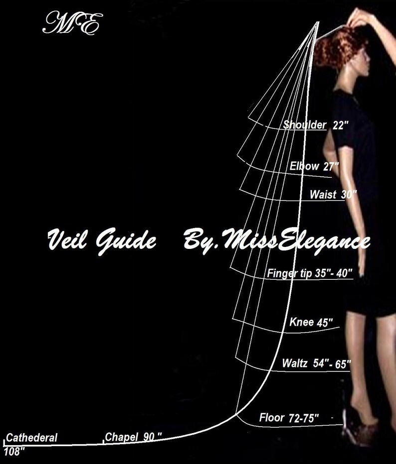 Bridal Veil 1 tier Wedding veil SHIMMERY WHITE Pencil edge Veil.Available in Shoulder 23inches to Cathedral 108 Inch Length