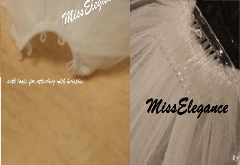 Bridal Veil 1 tier Wedding veil SHIMMERY WHITE Pencil edge Veil.Available in Shoulder 23inches to Cathedral 108 Inch Length