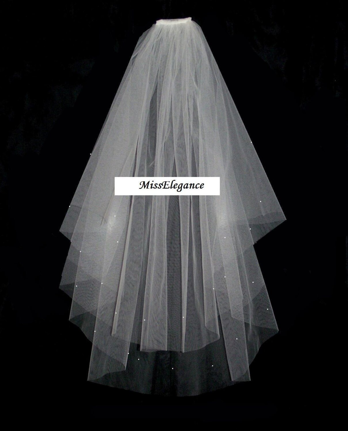 shoulder length veils wedding