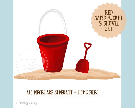 red sand bucket
