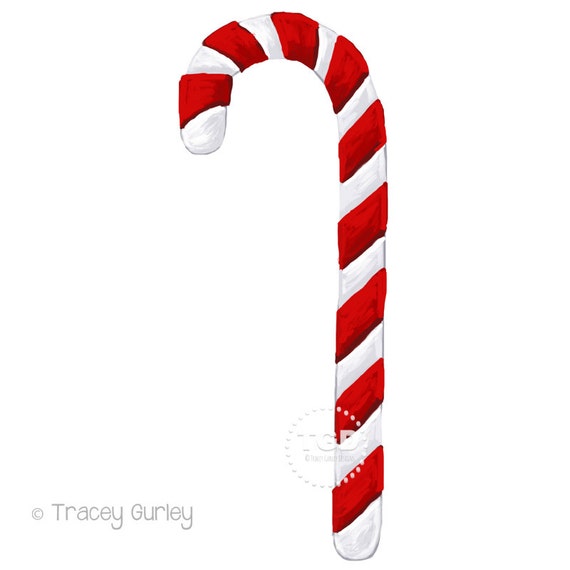 Candy Cane Clip Art Invitation Art Holiday Clip Art Candy Etsy