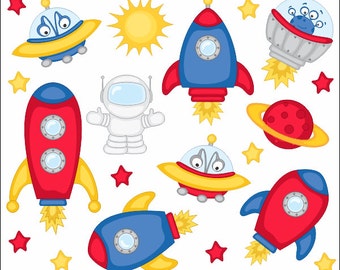 Imágenes prediseñadas del espacio exterior, imágenes prediseñadas de naves espaciales, imágenes prediseñadas de cosmonautas adorables, imágenes prediseñadas del espacio, imágenes prediseñadas de extraterrestres - YDC101