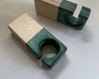 Baltic Birch Plywood 'Sidewinder' Wall/Ceiling Hooks (Set of 2)