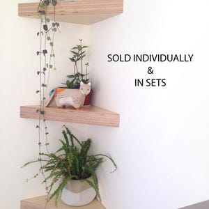 Baltic Birch Plywood 'Boomerang' Corner Shelf Sets