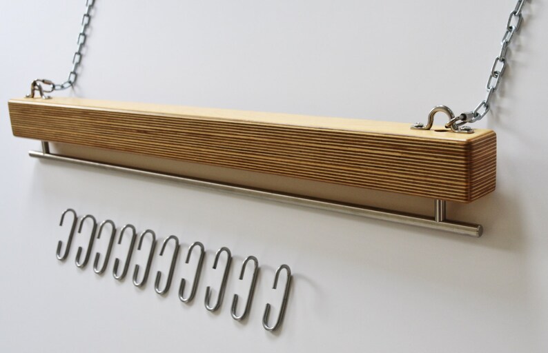 Handmade Baltic Birch Plywood 'Slim James' Hanging Pot Rack and/or Plant Hanger bild 9