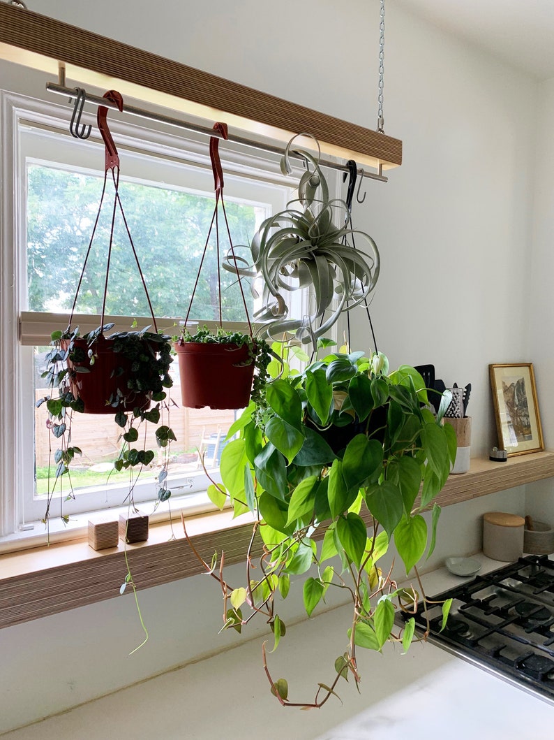 etsy hanging pot rack