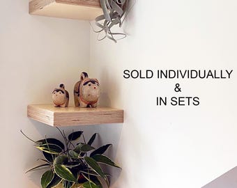 Handmade Baltic Birch Plywood 'Square' Corner Shelf