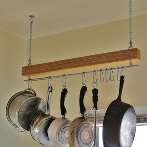 Handmade Baltic Birch Plywood 'Slim James' Hanging Pot Rack and/or Plant Hanger bild 3