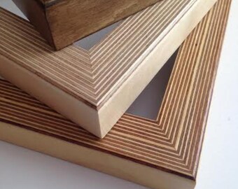 Baltic Birch Plywood 'Square Profile' Picture Frames