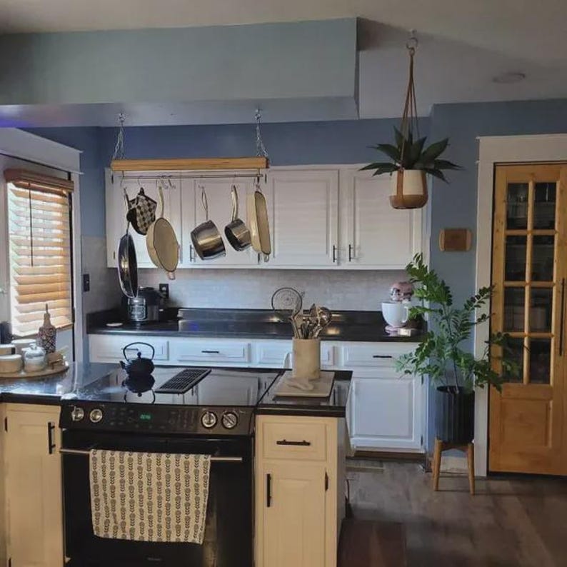 Handmade Baltic Birch Plywood 'Slim James' Hanging Pot Rack and/or Plant Hanger bild 8