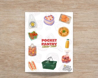 Fun Foodie Stickers for Your Planner - Kawaii Journal Sticker Sheet