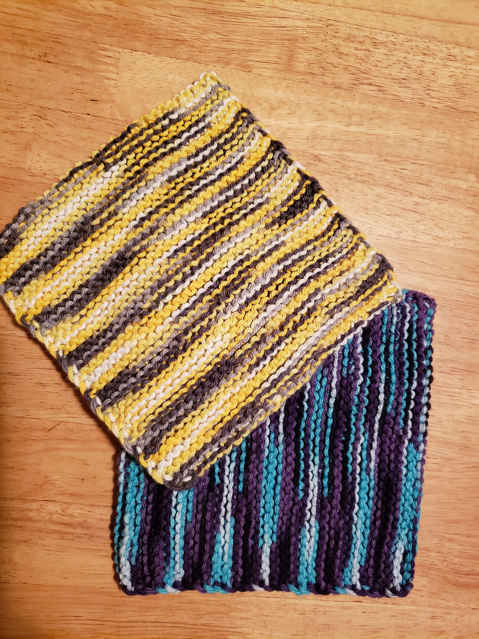 Pattern for Simple Knitted Potholder with Pictures DIGITAL Etsy