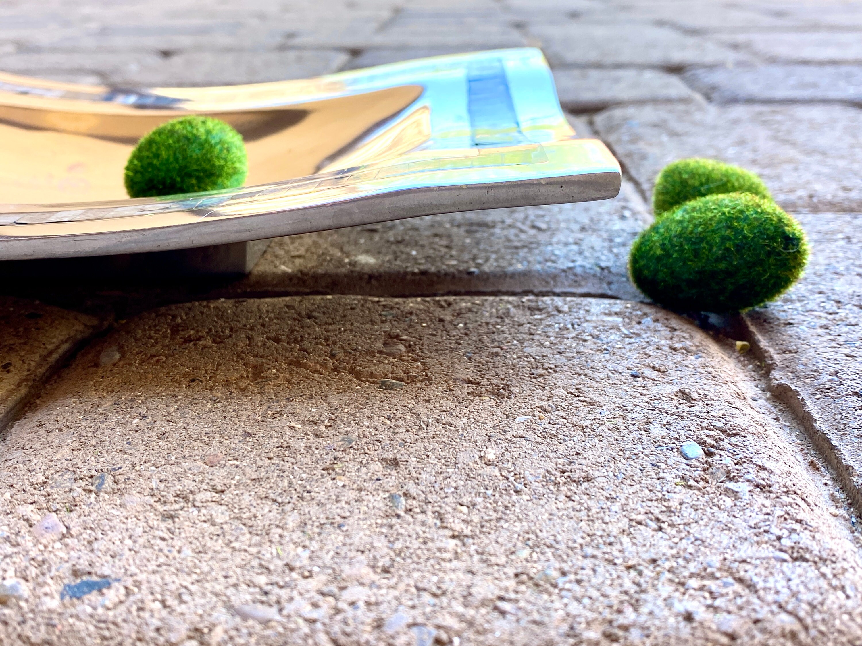 Bandeja de servir de aluminio pulido borde de incrustación de | Etsy