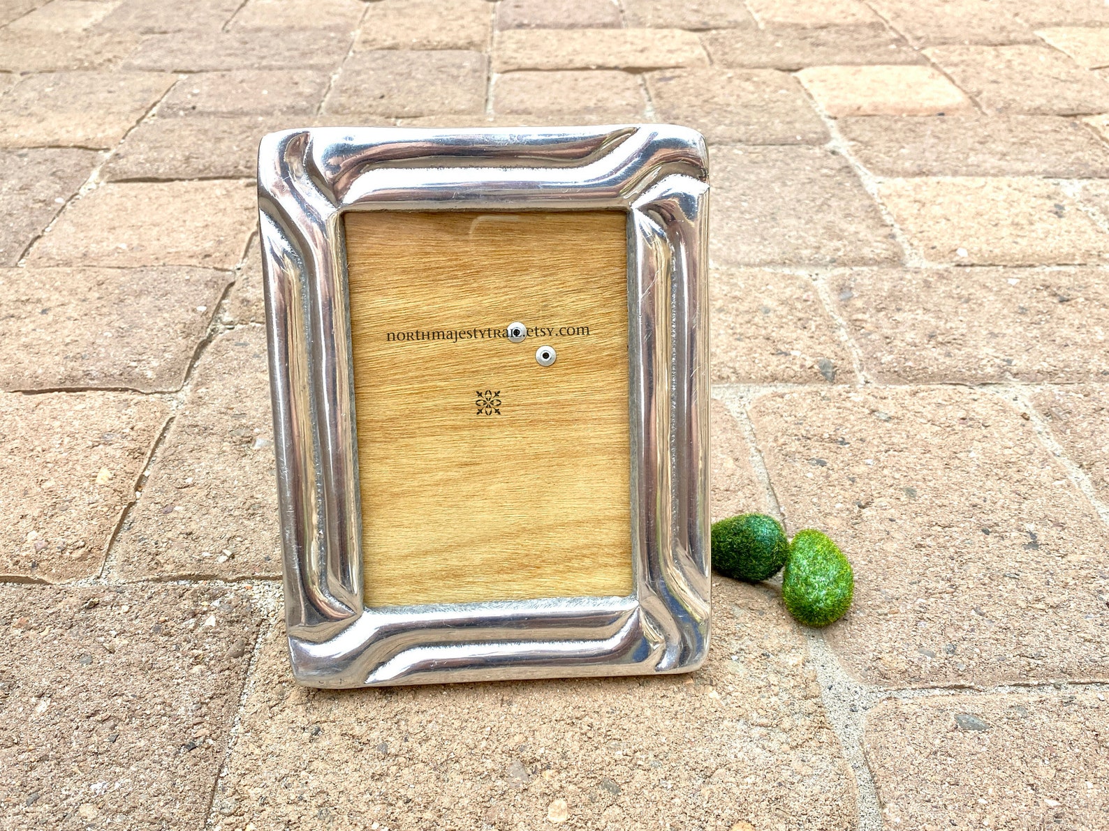 Polished Pewter Picture Frame. Vintage. Holds 5x7 Etsy