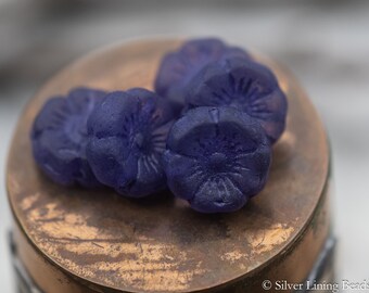 NOVITÀ! Fiori d'uva (6) - Perlina di vetro ceco premium - 12 mm - Fiore