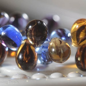 Jubilee (25) - Czech Glass Bead - 9mm - Drop