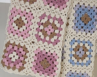 Granny Square Baby Blanket, Baby Afghan, Boy or Girl