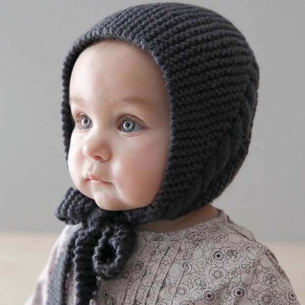 Baby Bonnet Hat, Soft Knit Baby Hat, Baby Knit hat, sizes from Newborn