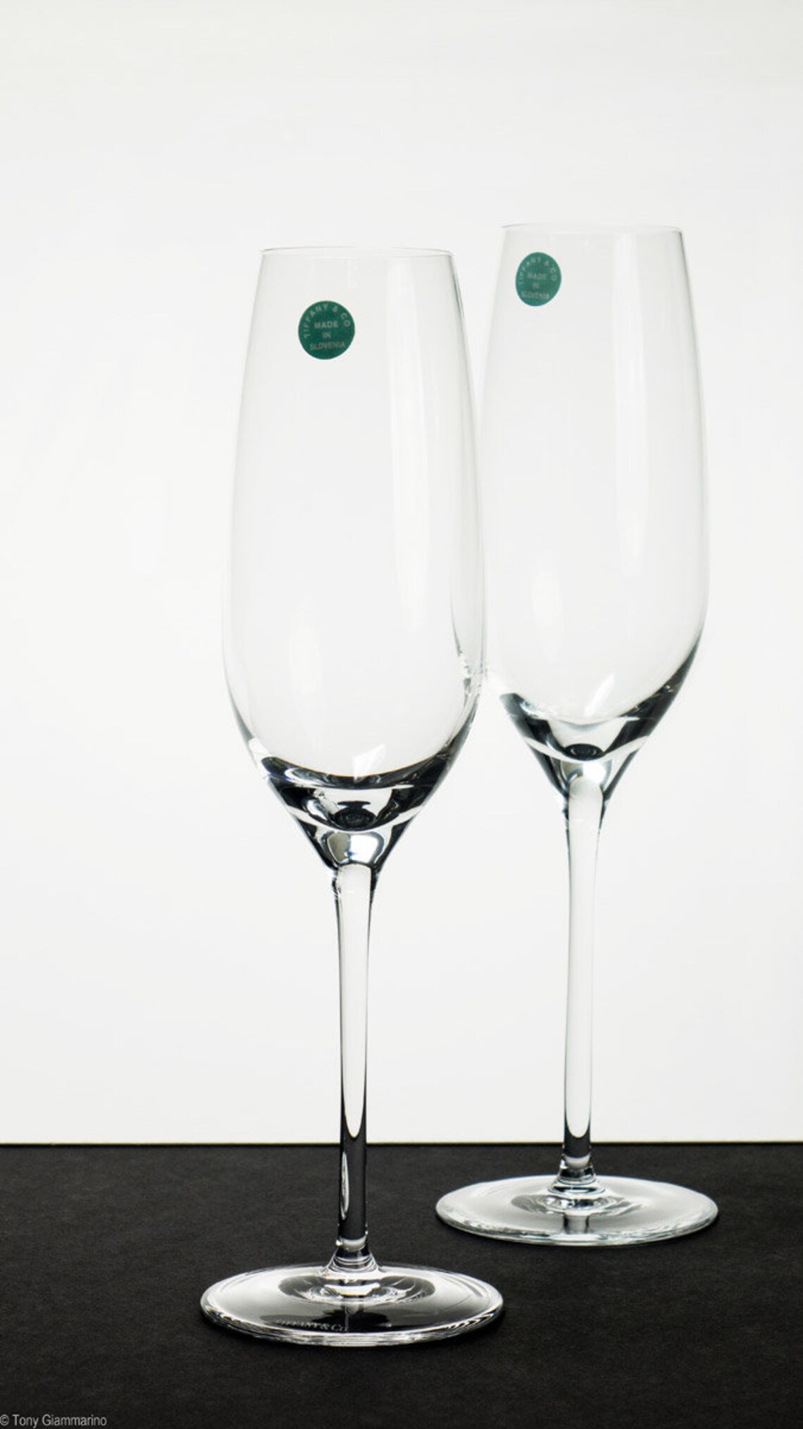 Tiffany & Co. Champagne Flutes set of 2 in Original Wrapping Etsy