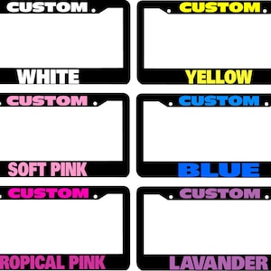 Custom License Plate Frame | Personalized License Plate Frame | Funny License Plates | Auto License Plate Holder | Car accessories