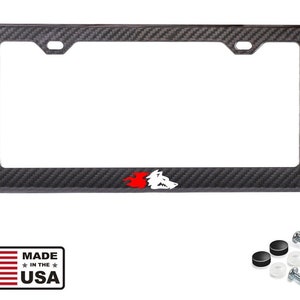 Coyote 5.0 gt engine logo 100% carbon fiber license plate frame cover for 5.0