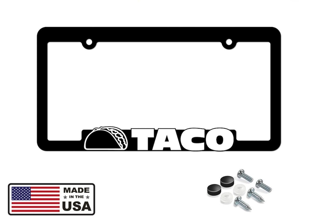 TACO License Plate Frame