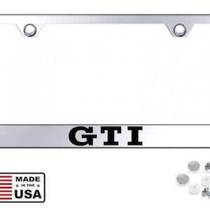 Gti stainless steel license plate frame holder rust free