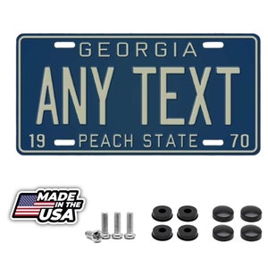 Georgia Peach State Personalized Custom License Plate your name any text custom 12&quot; x 6&quot;
