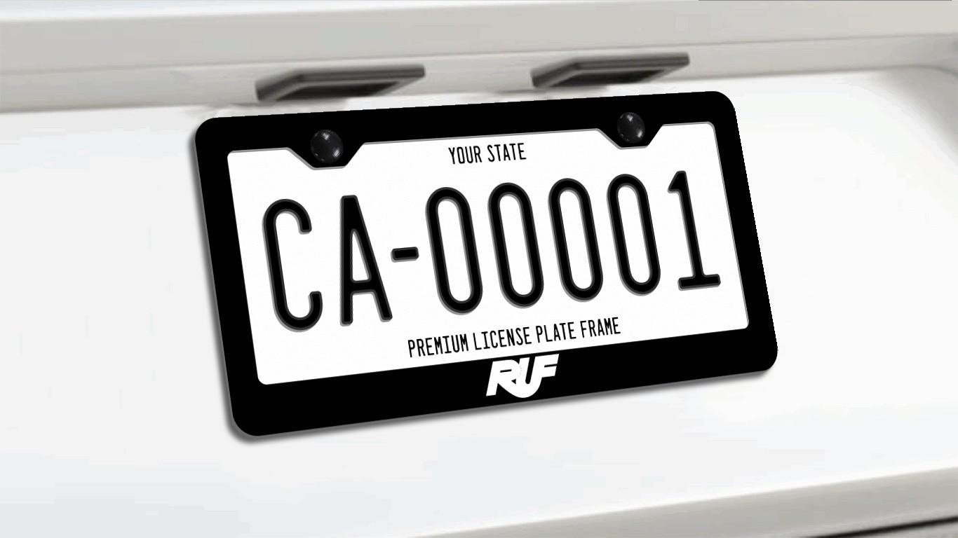 Toothless Fiery Eyes Abstract License Plate Cover - High Gloss Aluminum Novelty Frame 12"x6" For Cars - View #3