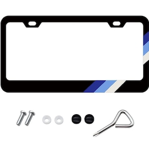 1 for toyota trd rav4 accessory tri color car suv license plate tag frame cover