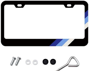 1 for toyota trd rav4 accessory tri color car suv license plate tag frame cover