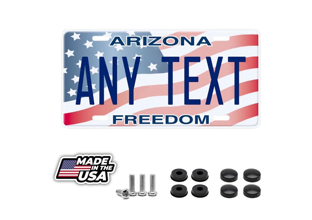 Custom Florida License Plate / In God We Trust / Black Florida License - Foto 3