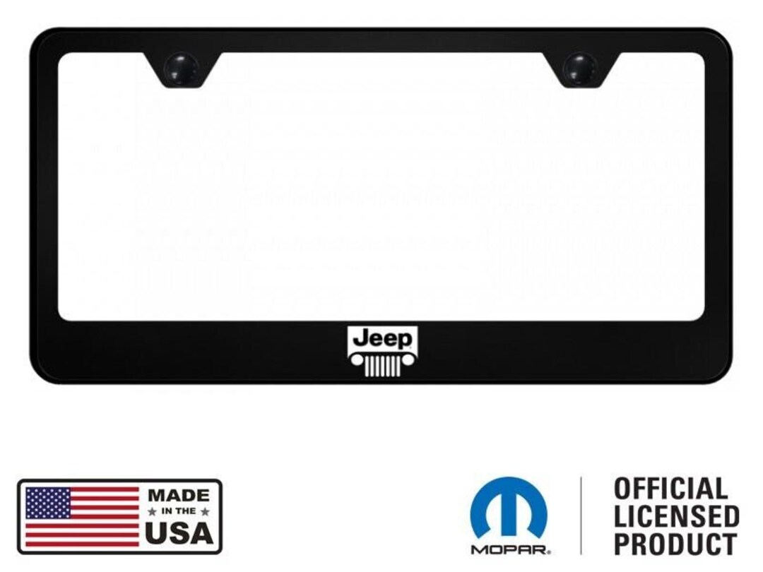 Ford UV Printed Black Plastic License Plate Frame with Raptor Logo