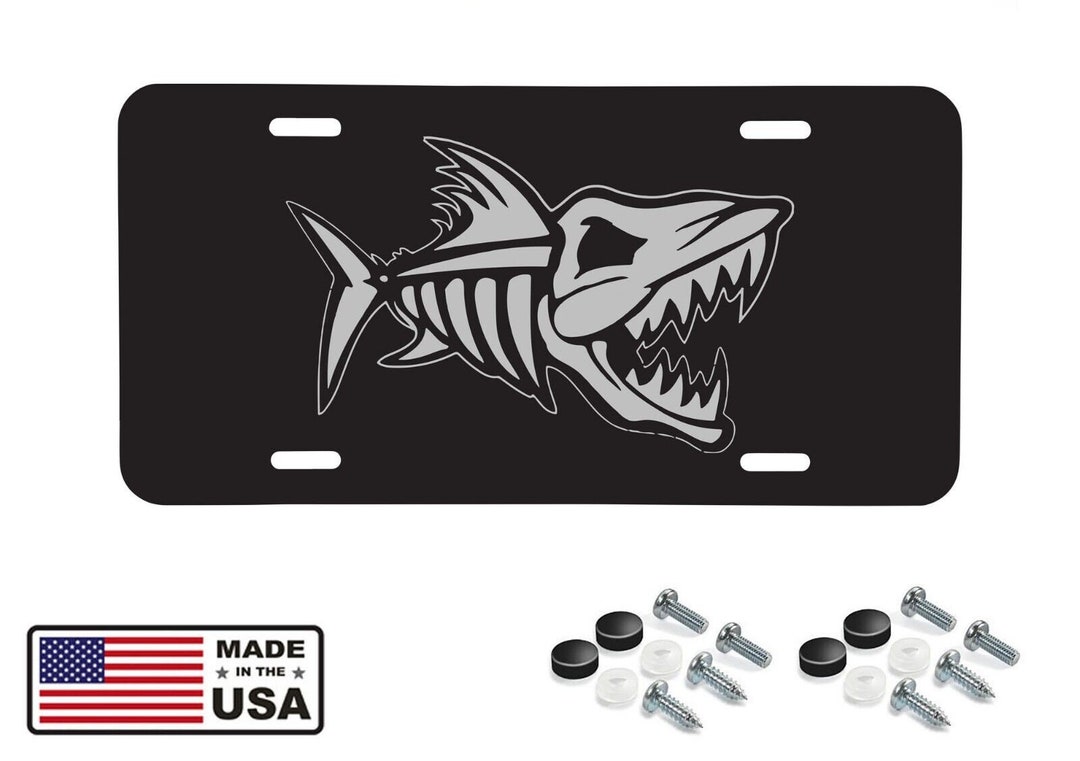 thumbnail image 2 of Metal Skull In Fire Personalized Novelty License Plate 2 of 10