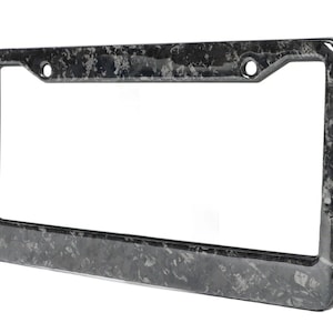 Car license tag frame license plate frame bright forged carbon fiber universal