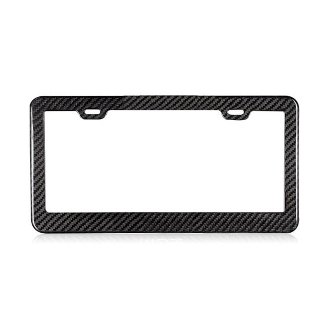 Real Carbon Fiber License Plate Holder With Screw Caps Etsy