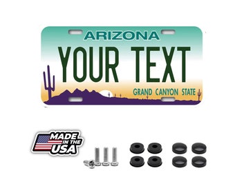 Arizona Personalized Custom License Plate your name any text custom 12" x 6"