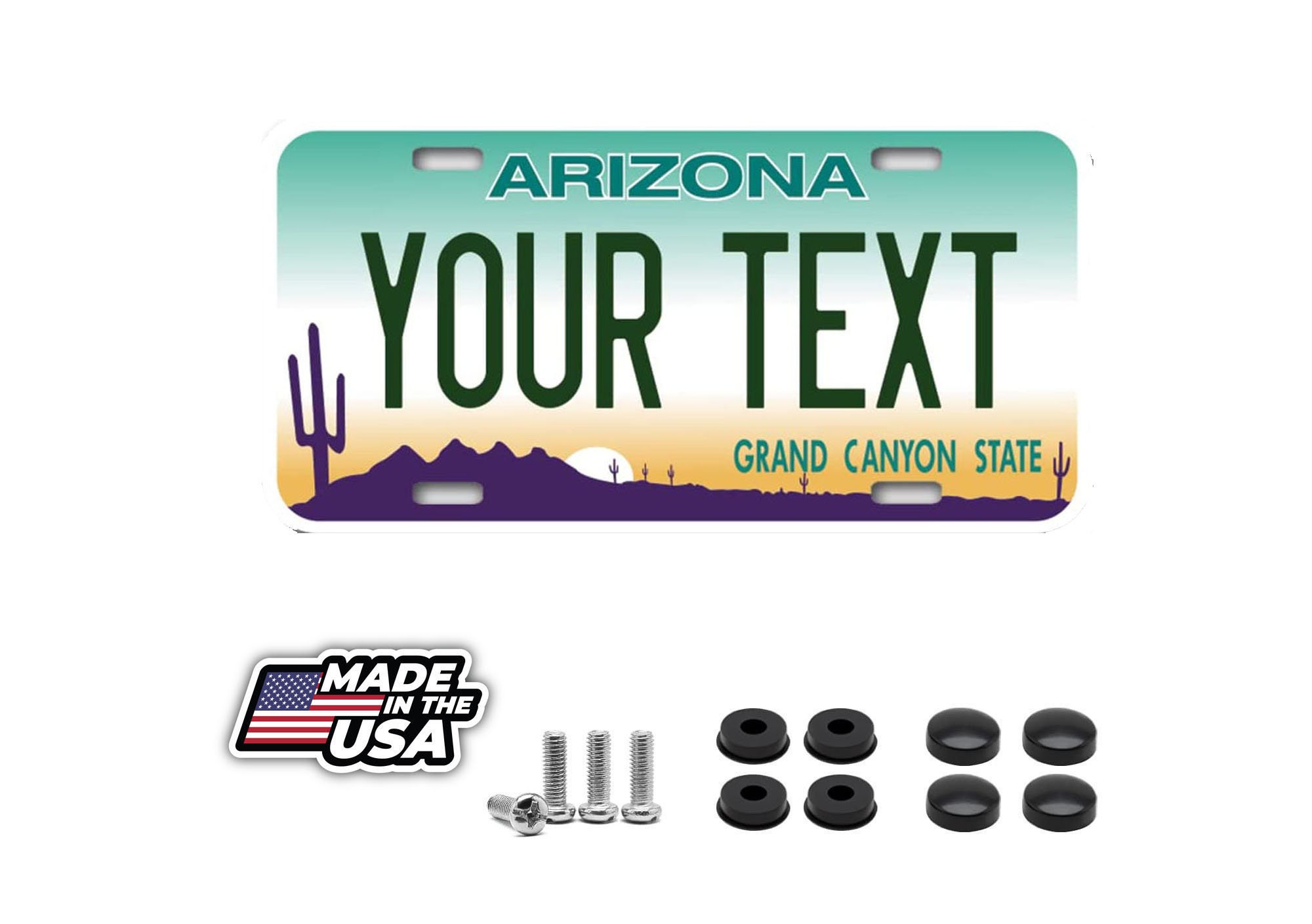 Arizona Personalized Custom License Plate your name any text custom 12" x 6"
