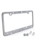 Rhinestone License Plate Frame, Chrome/Metal 12 Row Bling Frames Diamond Crystal Glitter Auto Accessory, Custom Decor for Car Truck Van SUV 