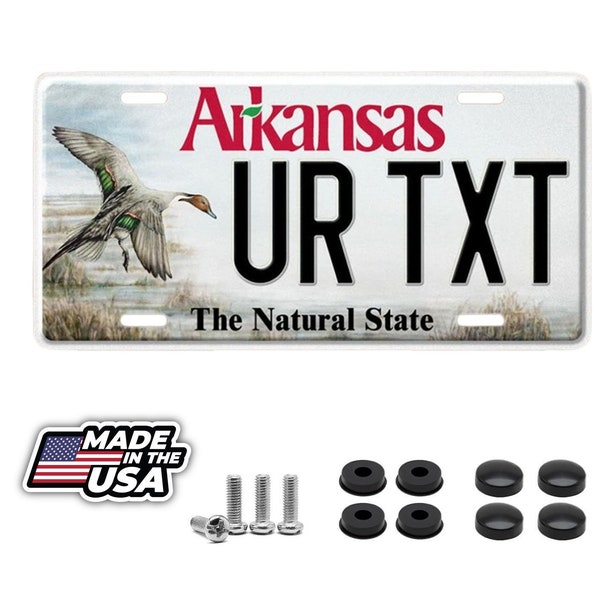 Arkansas The Natural State Personalized Custom License Plate your name any text custom 12" x 6" - Goose