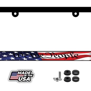 We the people 2nd amendment american usa patriot america license plate frame