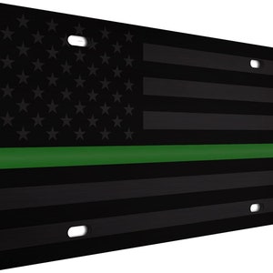Dünne grüne Linie Gespenst gebürstet 1/8&quot; gedämpftes taktisches Kennzeichen der amerikanischen Flagge