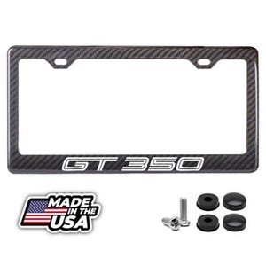 Got350 mustang Echt 3K Schwarz 100% Carbon Fiber Nummernschildrahmen