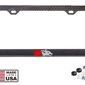 Mustang Fox Karosserieabzeichen, Kohlefaser-Nummernschildrahmen für Ford 5.0 GT-Modell