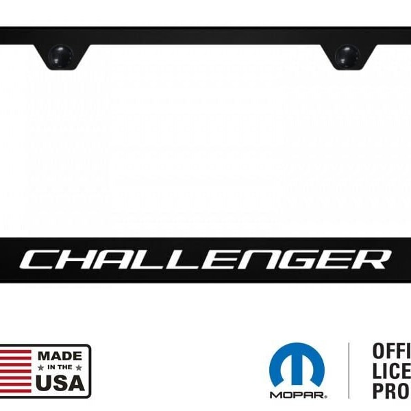 Dodge Challenger License Plate Frame Etsy