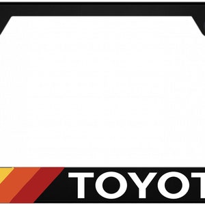 Vintage-Toyota-Retro-Style-License-Plate-Frame-TRD-Offroad-4x4